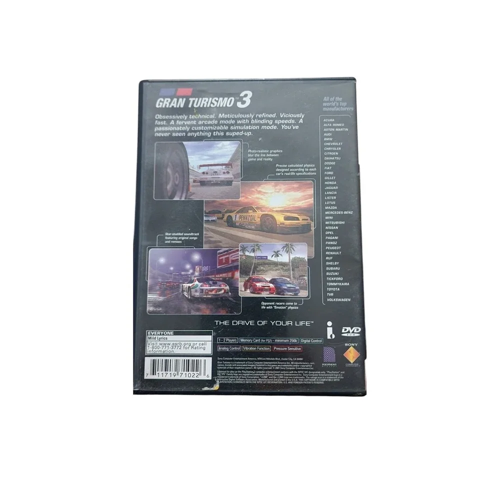 Gran Turismo 3 A-spec (PlayStation 2, 2006) PS2 CIB